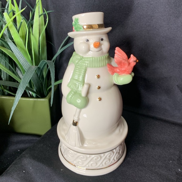 Vintage NIB Lenox “Wonderland Wishes” musical snowman - Picture 4 of 11